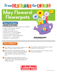 Document preview: Paper Flowerpot Template - Lakeshore