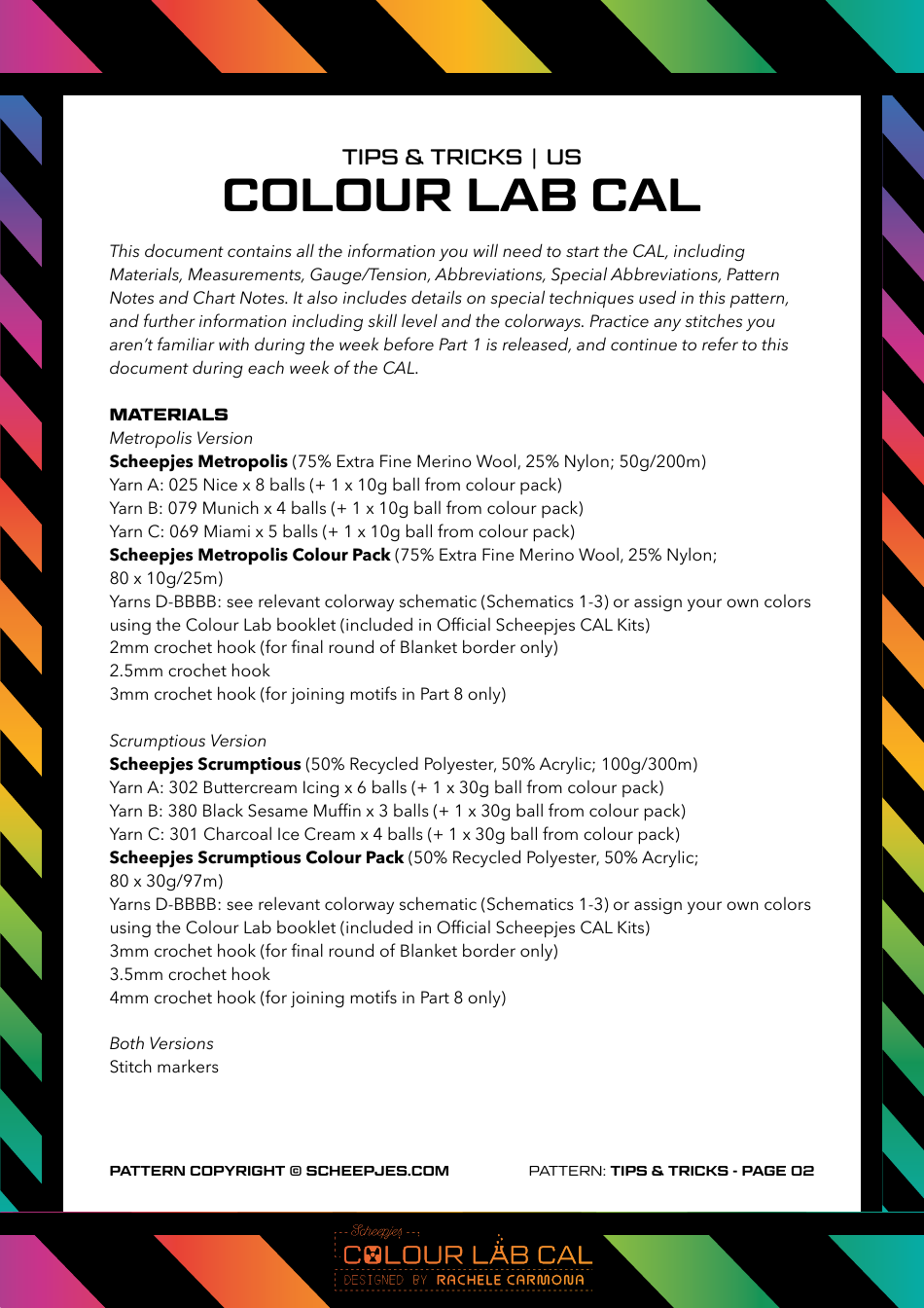 Color Lab Quilt Pattern - Scheepjes, Page 2