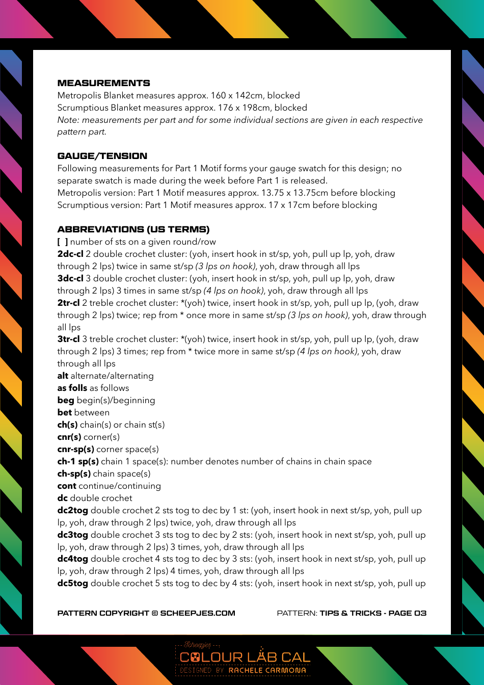 Color Lab Quilt Pattern - Scheepjes, Page 3