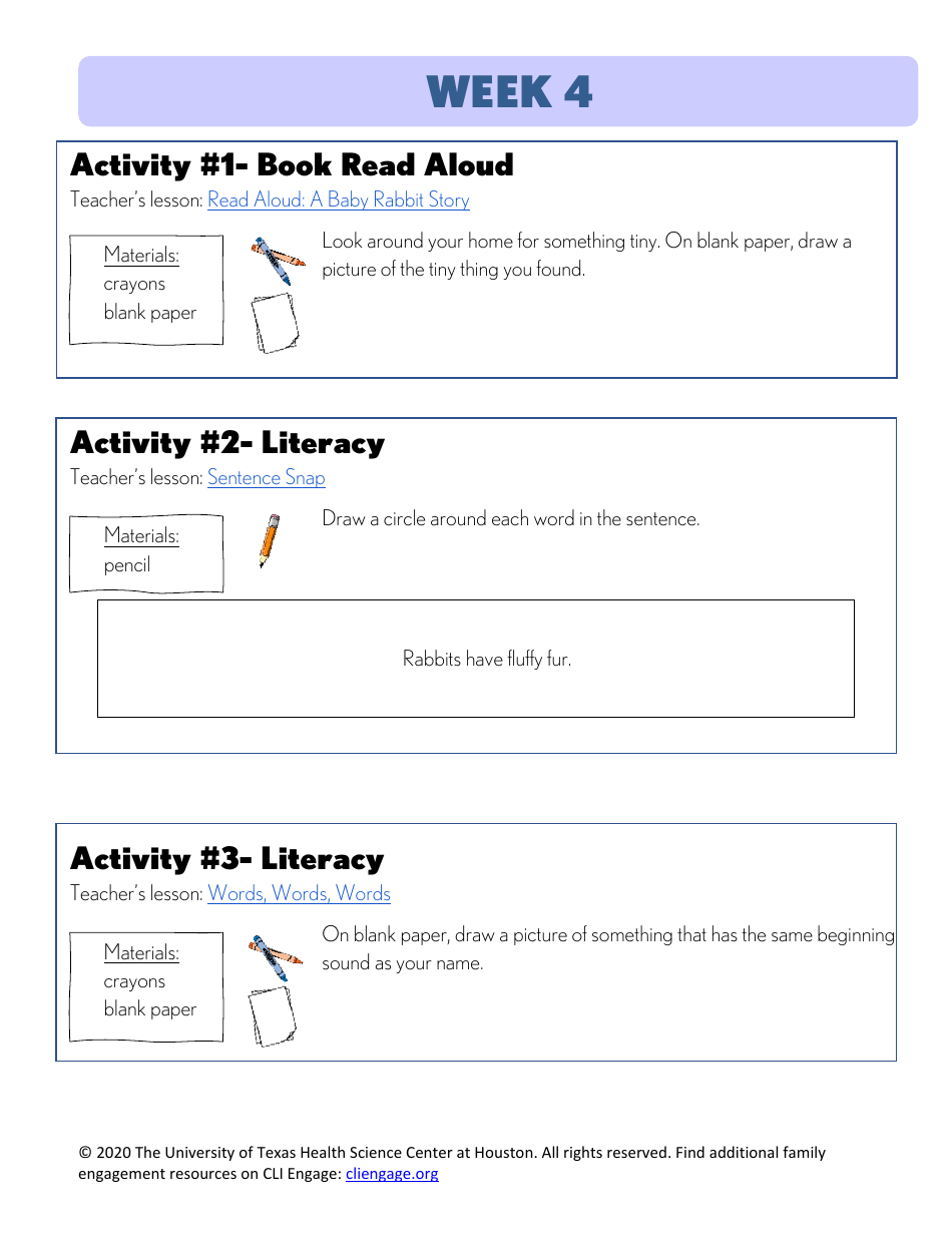 Cli Curriculum Lessons Family Workbook - the University of Texas Health Science Center at Houston, Page 18
