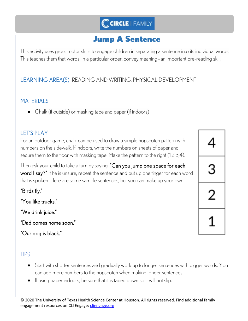 Cli Curriculum Lessons Family Workbook - the University of Texas Health Science Center at Houston, Page 26
