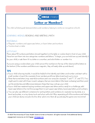 Cli Curriculum Lessons Family Workbook - the University of Texas Health Science Center at Houston, Page 5