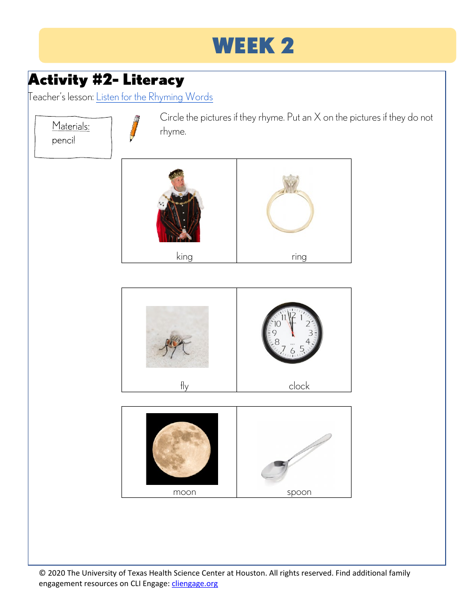 Cli Curriculum Lessons Family Workbook - the University of Texas Health Science Center at Houston, Page 9