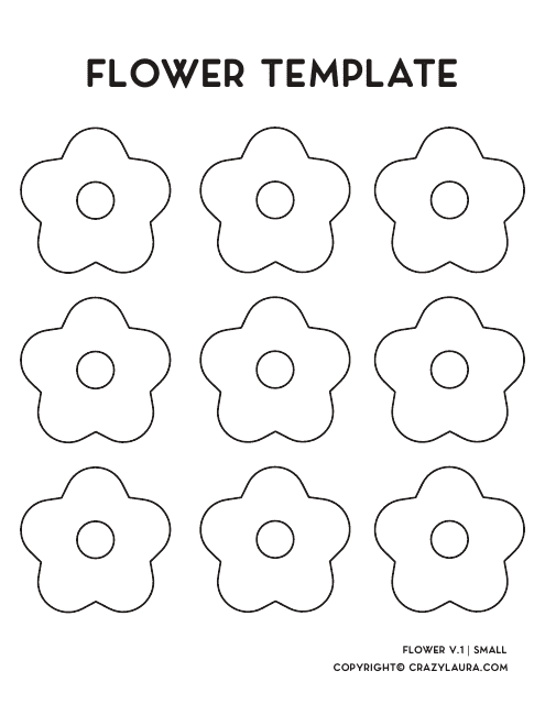 Flower Templates - Nine