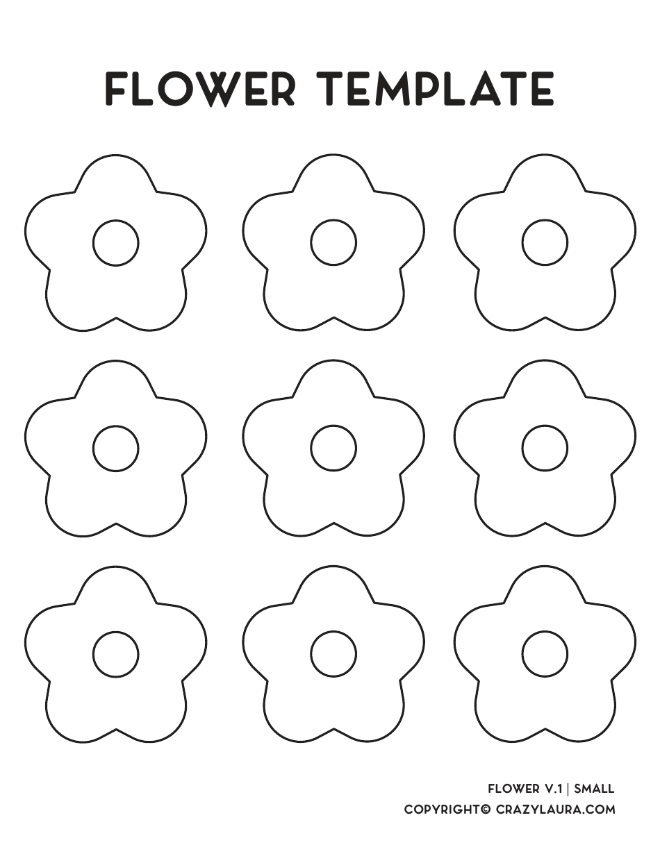 Flower Templates - Nine, Page 1