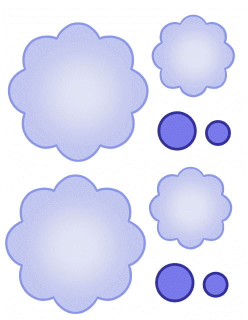 Colored Flower Template