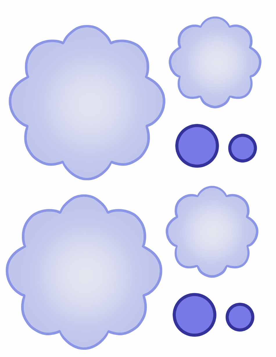 Colored Flower Template Download Printable PDF Templateroller