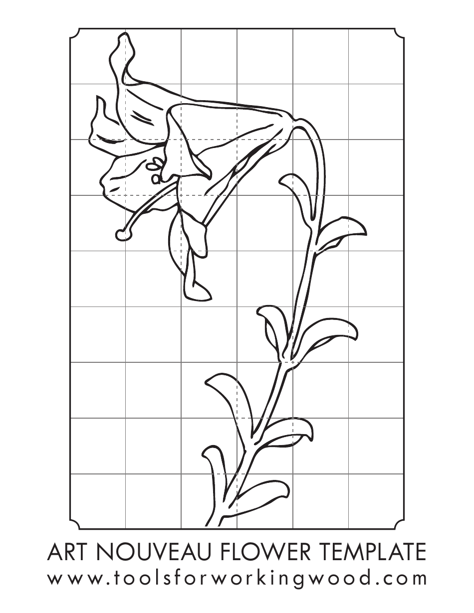 Flower Working Wood Pattern Templates, Page 1