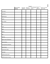 Document preview: Intake Sheet Template