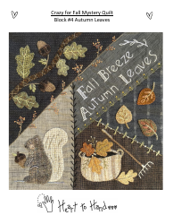 Document preview: Fall Breeze Quilt Pattern Templates - Heart to Hand