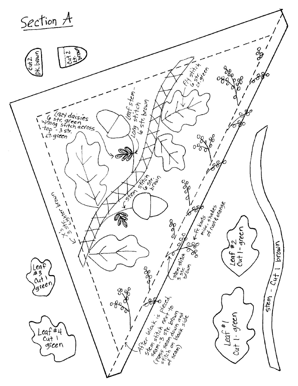 Fall Breeze Quilt Pattern Templates - Heart to Hand, Page 4