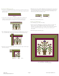 Flower Wallhanging Template, Page 2