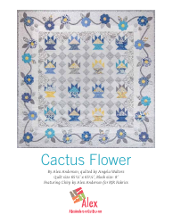 Document preview: Cactus Flower Quilt Pattern Templates