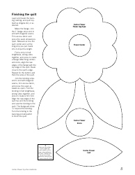 Cactus Flower Quilt Pattern Templates, Page 8