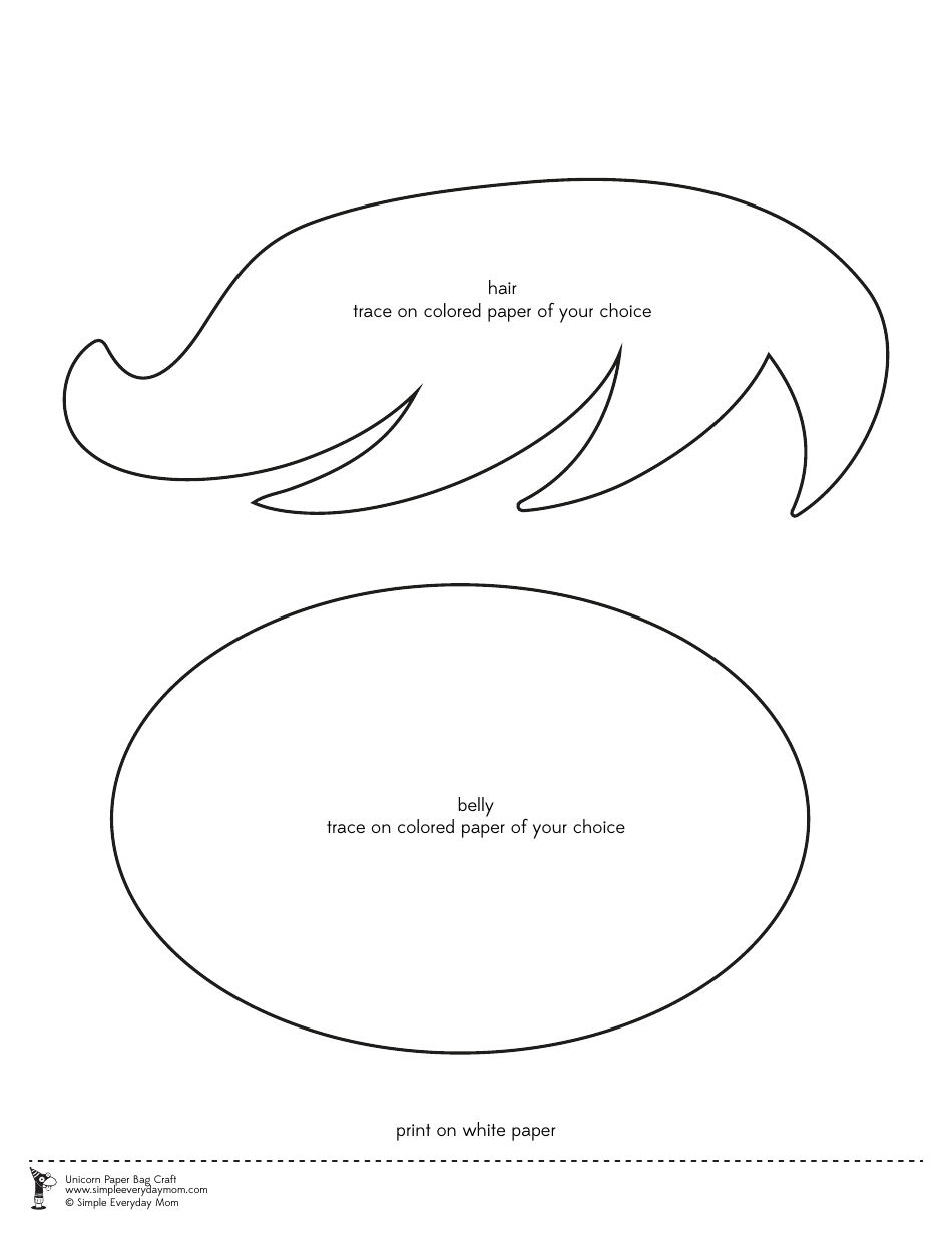 Unicorn Paper Bag Craft Templates - Simple Everyday Mom, Page 3