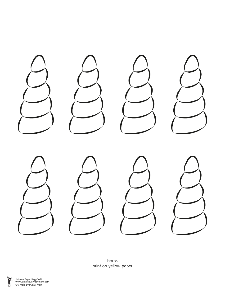 Unicorn Paper Bag Craft Templates - Simple Everyday Mom, Page 4