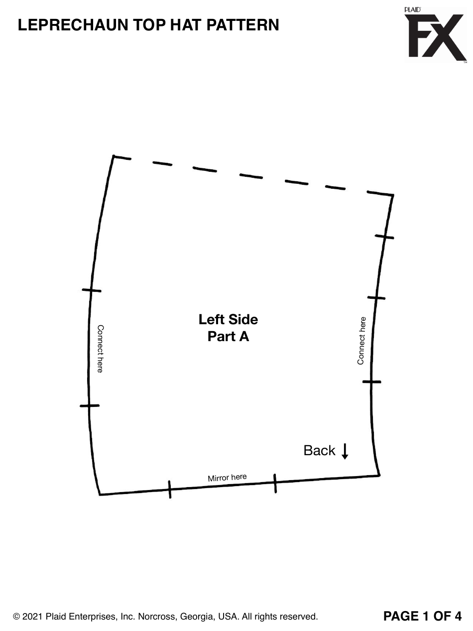 Leprechaun Top Hat Craft Templates - Plaid Enterprises, Page 3