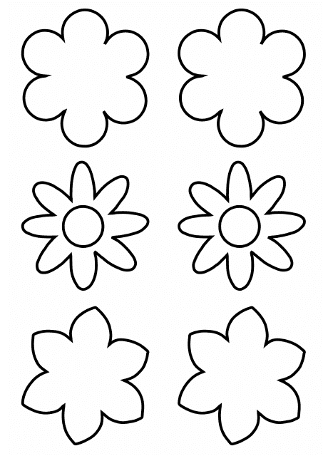 Flower Templates - Different Types Download Pdf