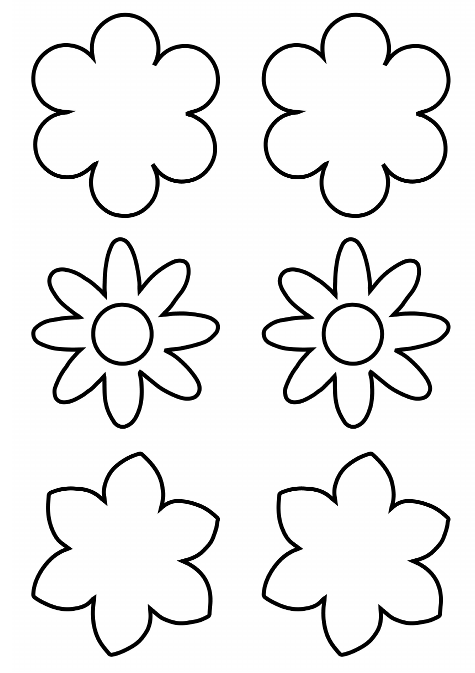 Flower Templates - Different Types, Page 1