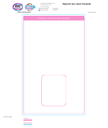 Document preview: Box Label Print Template