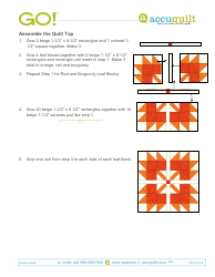 Maple Leaf Table Runner Pattern - Accuquilt, Page 6