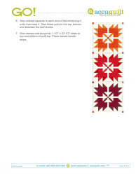 Maple Leaf Table Runner Pattern - Accuquilt, Page 7
