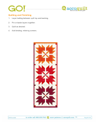 Maple Leaf Table Runner Pattern - Accuquilt, Page 8