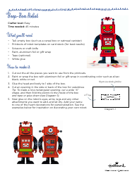 Document preview: Beep-Box Robot Craft Templates - Hallmark