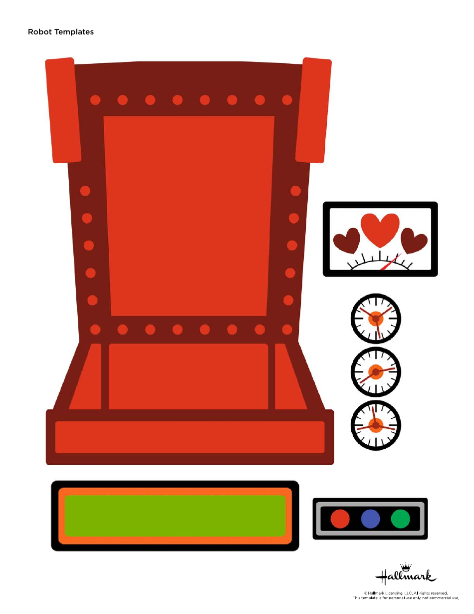 Beep-Box Robot Craft Templates - Hallmark, Page 3
