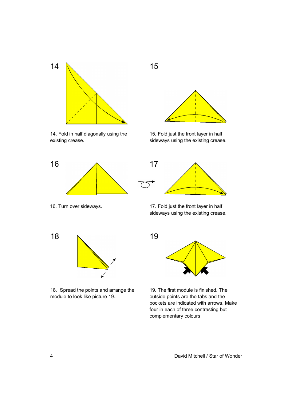 Origami Paper Star of Wonder - David Mitchell, Page 4