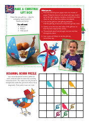 Document preview: Christmas Gift Box Templates - Make This