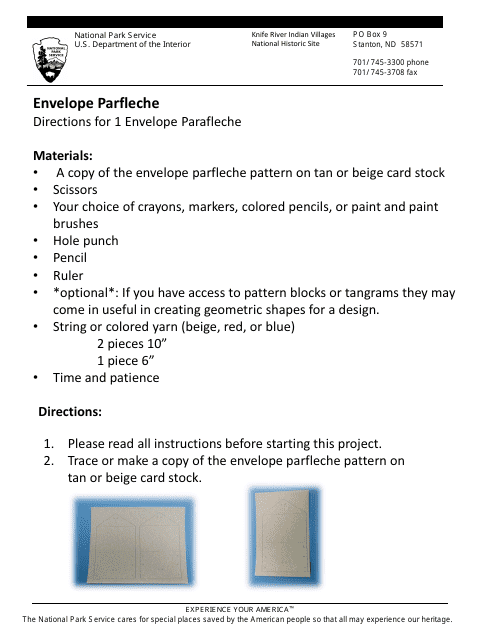 Envelope Parfleche Instructions