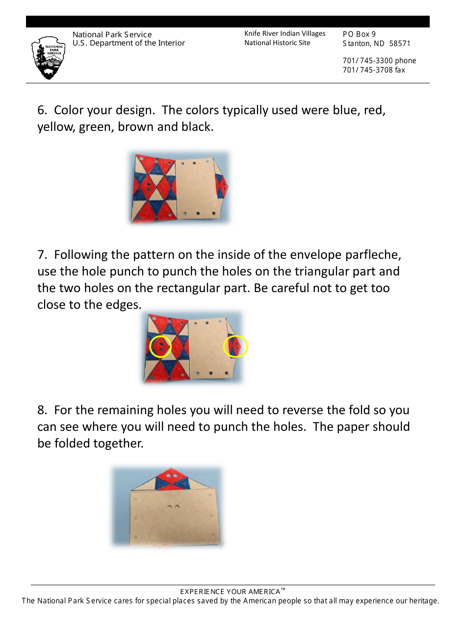 Envelope Parfleche Instructions, Page 3