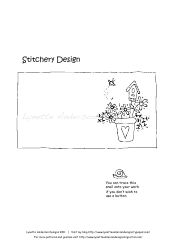 Flowerpot Needlekeep Stitchery Design Pattern, Page 4