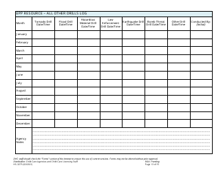 Form HS-3275 Child Care Agency Emergency Preparedness Plan Checklist and Template - Tennessee, Page 13