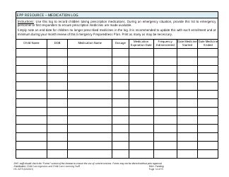 Form HS-3275 Child Care Agency Emergency Preparedness Plan Checklist and Template - Tennessee, Page 14