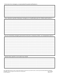 Form HS-3275 Child Care Agency Emergency Preparedness Plan Checklist and Template - Tennessee, Page 3