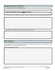 Form HS-3275 Child Care Agency Emergency Preparedness Plan Checklist and Template - Tennessee, Page 5