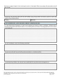 Form HS-3275 Child Care Agency Emergency Preparedness Plan Checklist and Template - Tennessee, Page 7