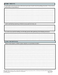 Form HS-3275 Child Care Agency Emergency Preparedness Plan Checklist and Template - Tennessee, Page 8