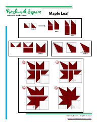 Maple Leaf Quilt Block Pattern - Wendy Russell, Page 4