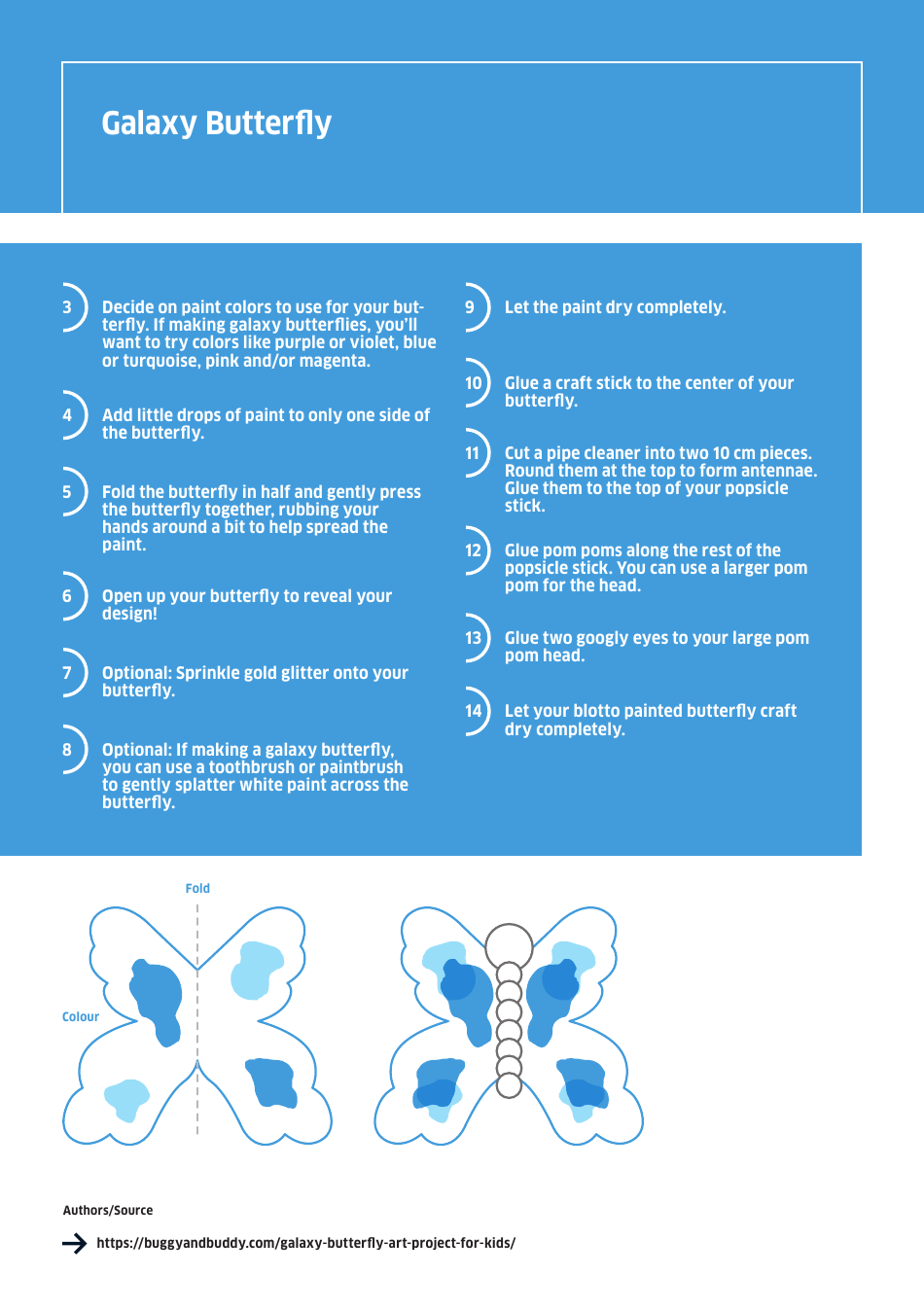 Galaxy Butterfly Template, Page 2