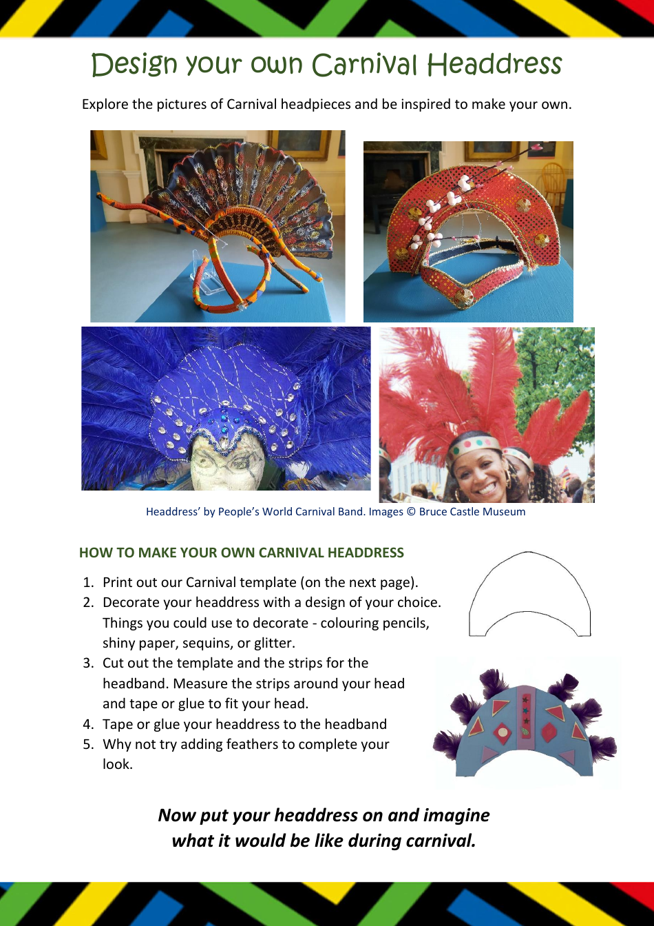 Carnival Headdress Template