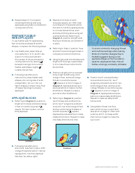 American Birds Quilt Pattern Templates, Page 4