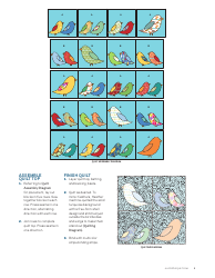 American Birds Quilt Pattern Templates, Page 5