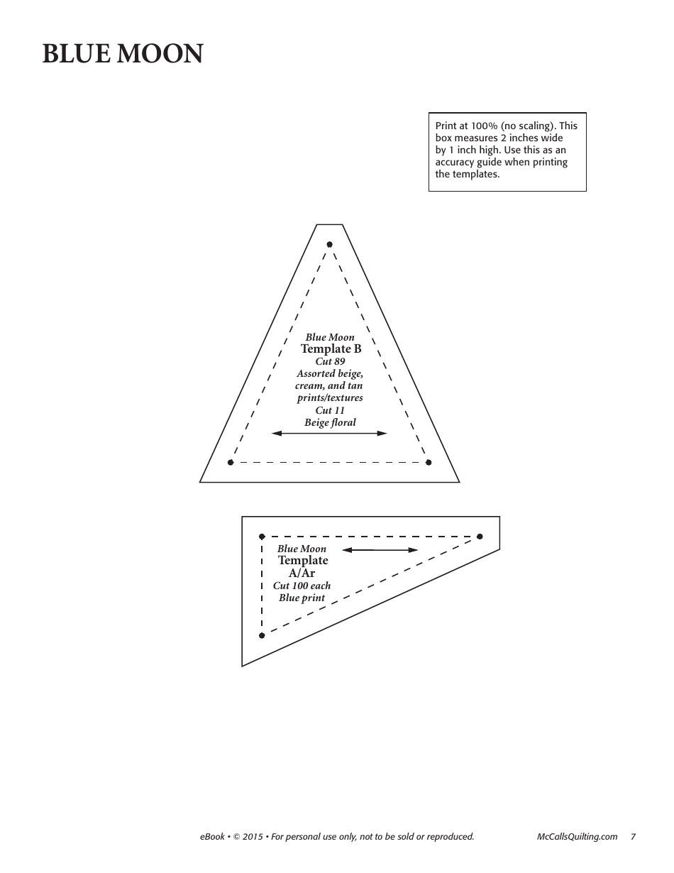 Blue Moon Quilt Pattern Templates -mccallsquilting, Page 7
