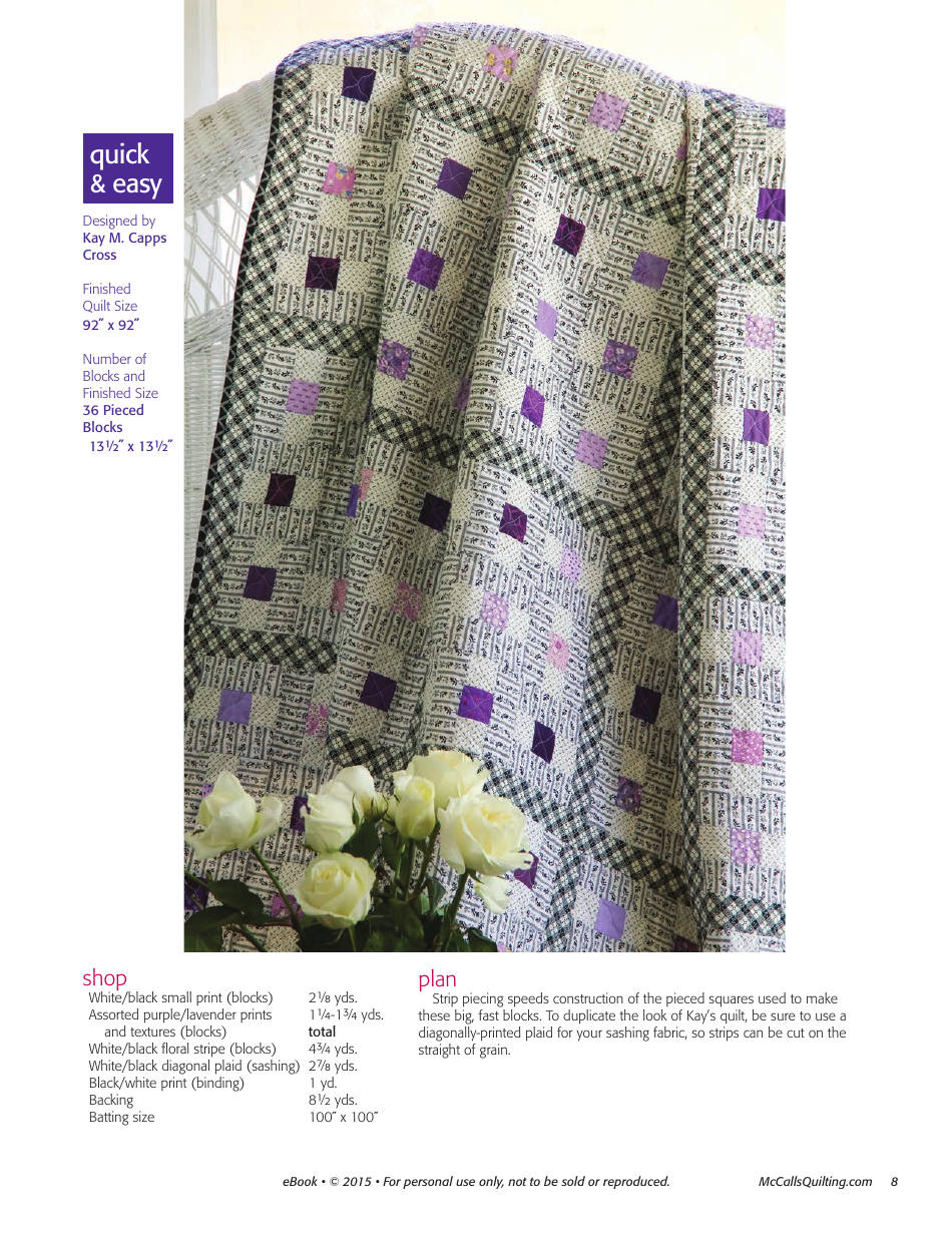 Blue Moon Quilt Pattern Templates -mccallsquilting, Page 8