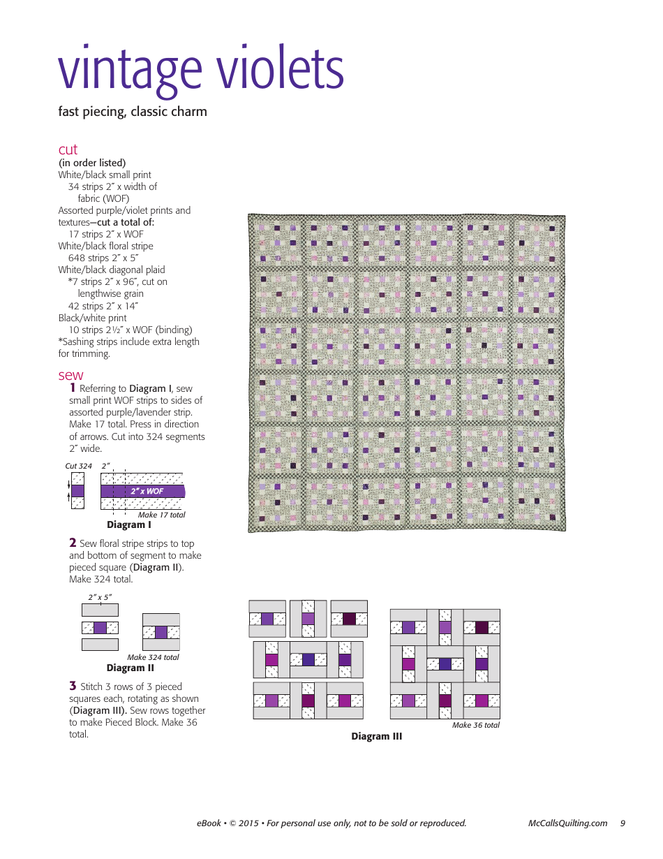 Blue Moon Quilt Pattern Templates -mccallsquilting, Page 9