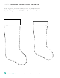Document preview: Christmas Stocking Templates (Large and Small) - Martha Stewart Living Omnimedia