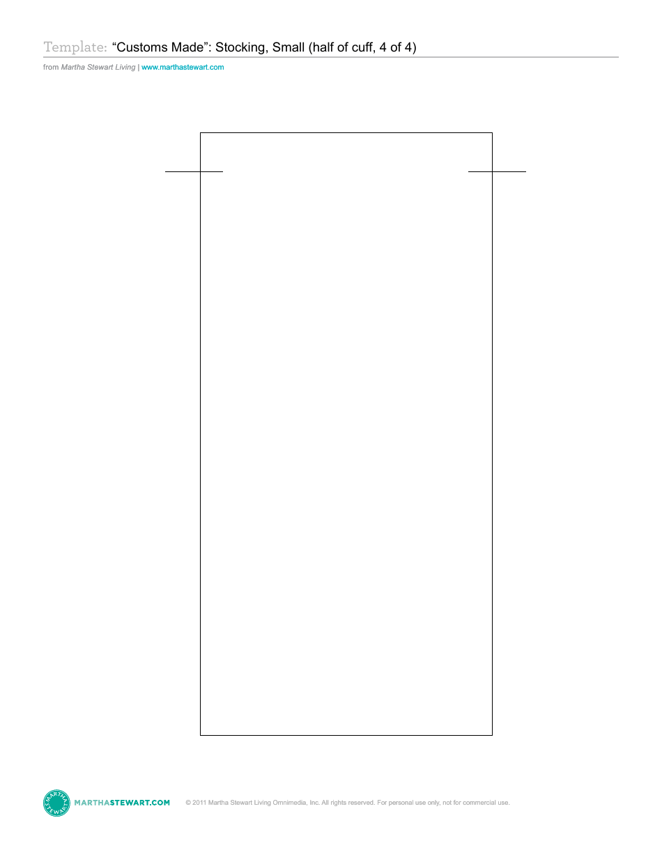 Christmas Stocking Templates (Large and Small) - Martha Stewart Living Omnimedia, Page 10